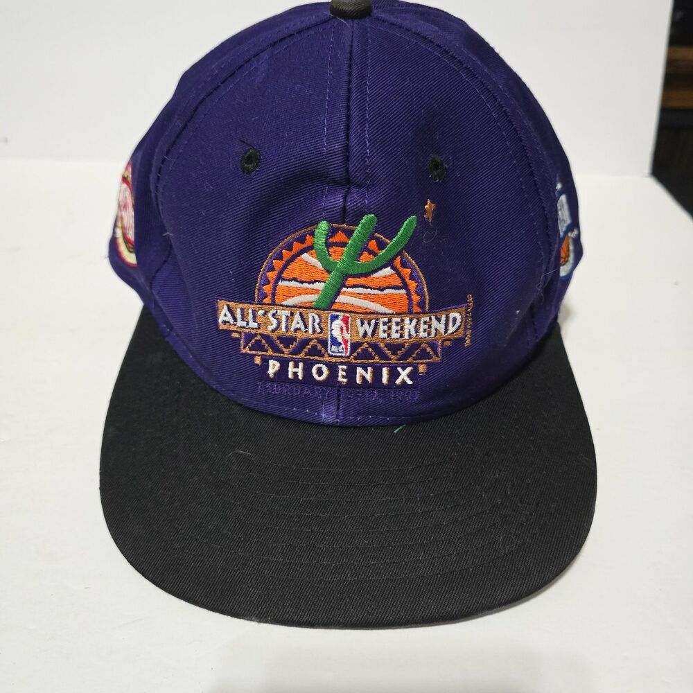 NBA All-Star Weekend 1993 Phoenix Competitor Snapback Hat OSFA Purple Black